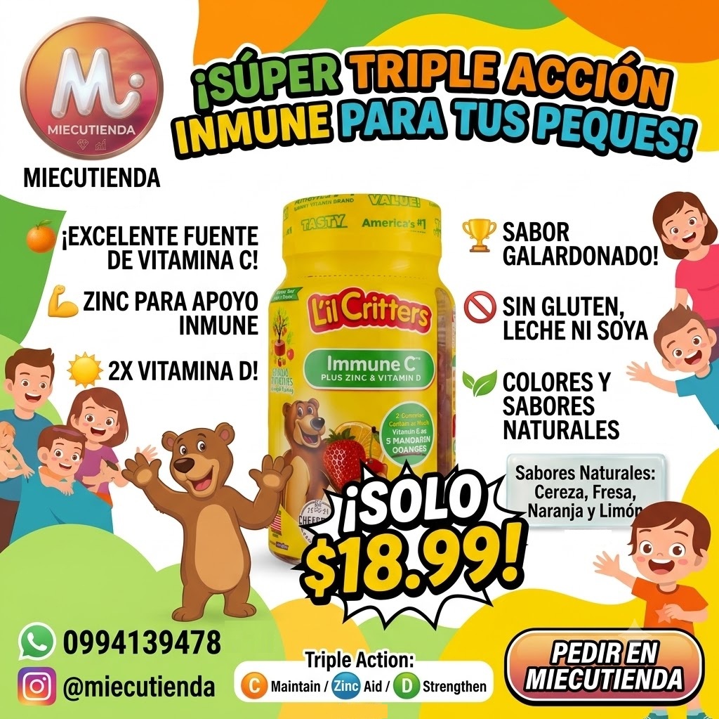 Inmune C gomitas + vitamina D y Zinc - Imagen 2